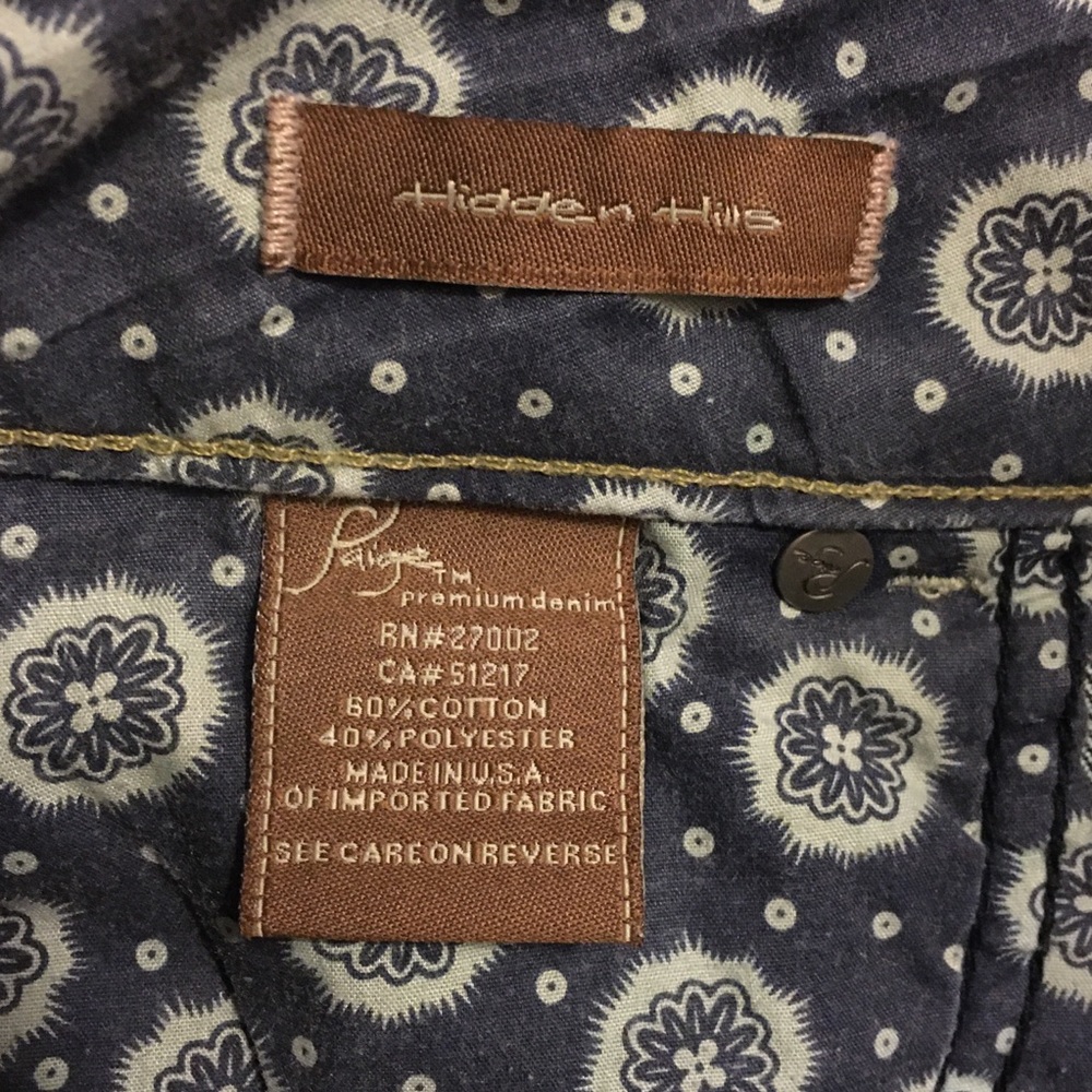 PAIGE CROPPED DARK DENIM HIDDEN HILLS JEANS - Picture 7 of 8